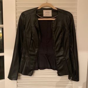 Zara XS Faux Leather Jacket